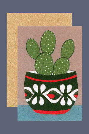 Cactus art card