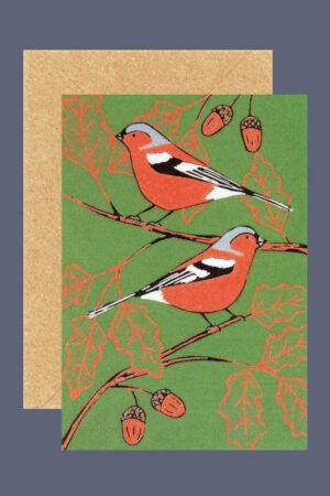 Chaffinches art card